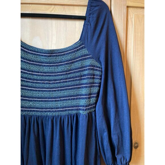 Boden | Rosamund Smocked Long Sleeve Midi Dress w/ pockets | Size 12 - Picture 4 of 6